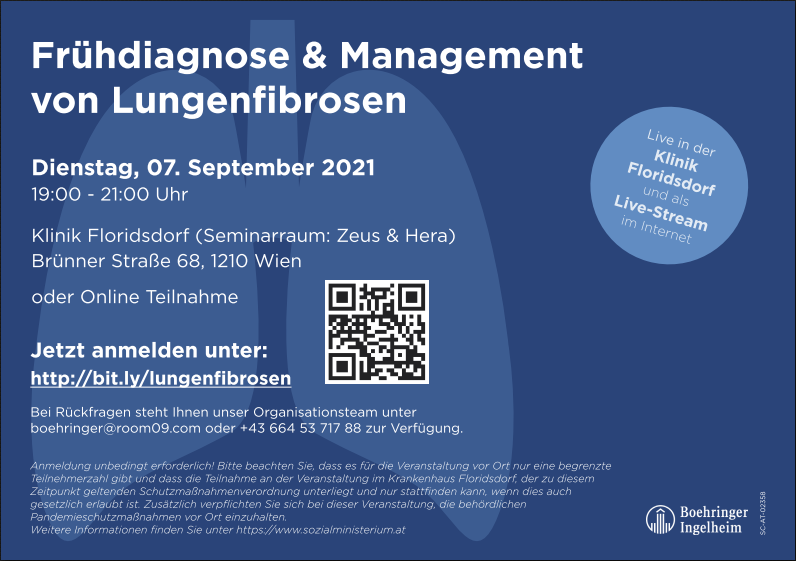Einladung Einladung zu Frühdiagnose und Management von Lungenfibrose