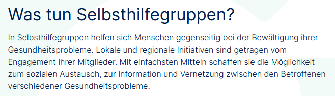Bild der ÖGK von Selbsthilfe